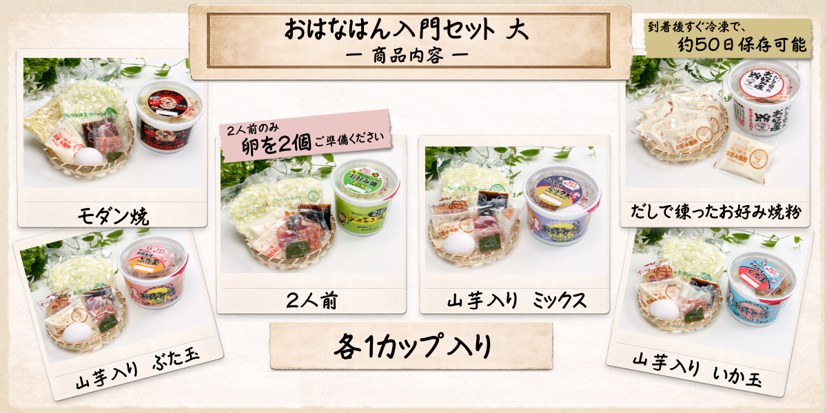 送料無料・生タイプ】 お好み焼きセット おはなはん入門セット 大